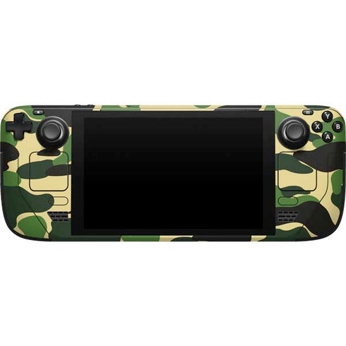 Green Street Camo Steam Deck Handheld Gaming Computer Skin